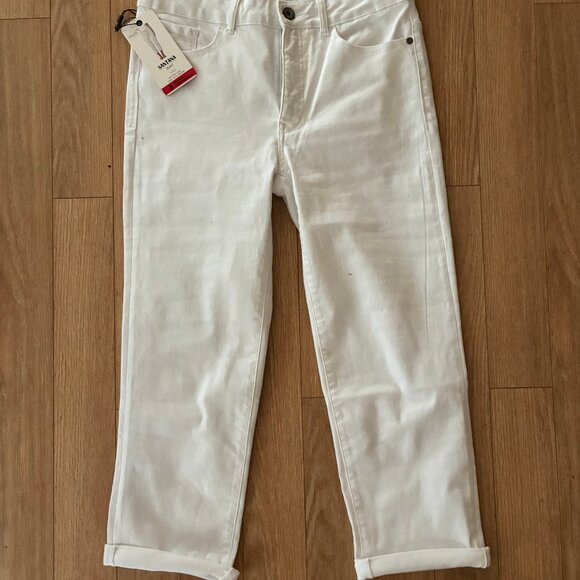 Santana White Capris Size 8 - Picture 3 of 6